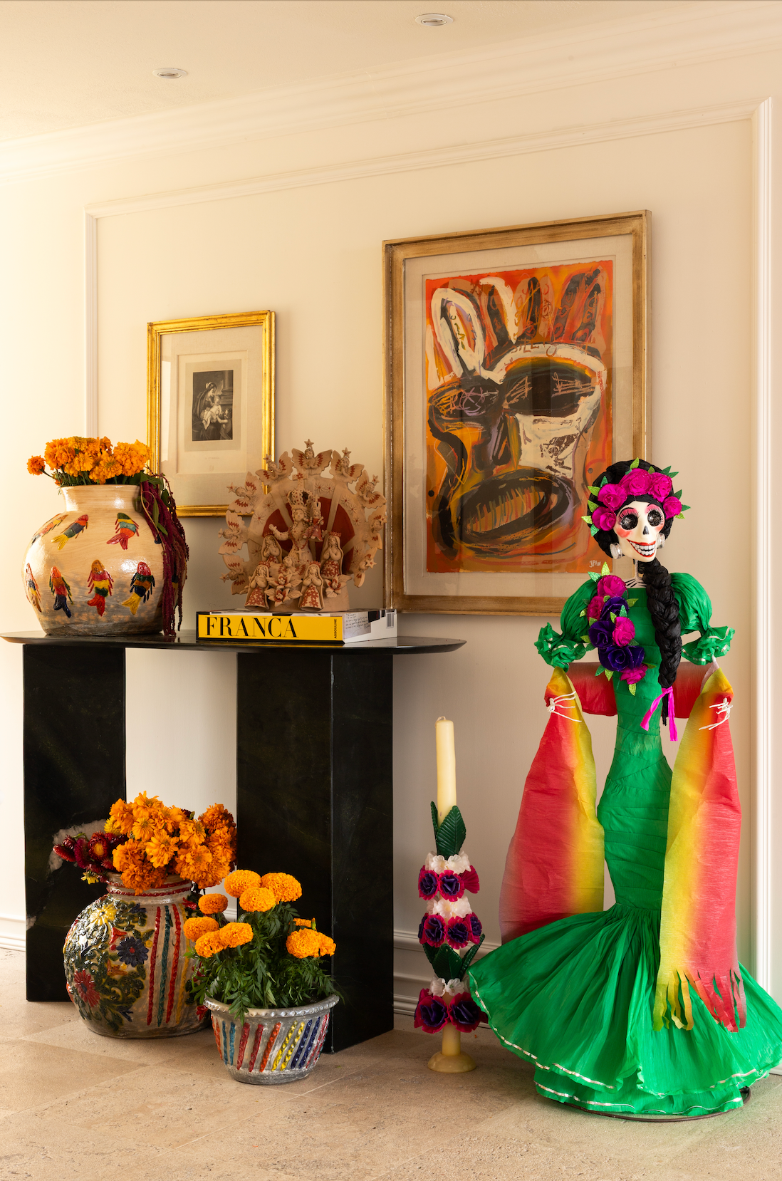 Obra Conejo en llamas